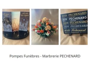 bouquet de fleurs entre plaques